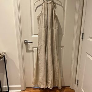 Soft Surroundings Allegory Linen Maxi Dress - In ‘Natural’ color, size: Med